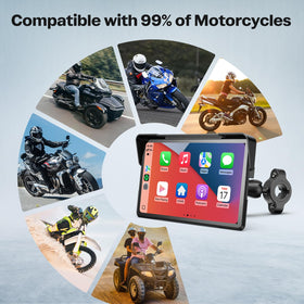 WonVon size comparison with glove showing compact footprint for helmeted rider