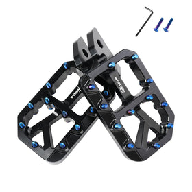Woodniu Racein front-mounted pegs on bike for improved stability