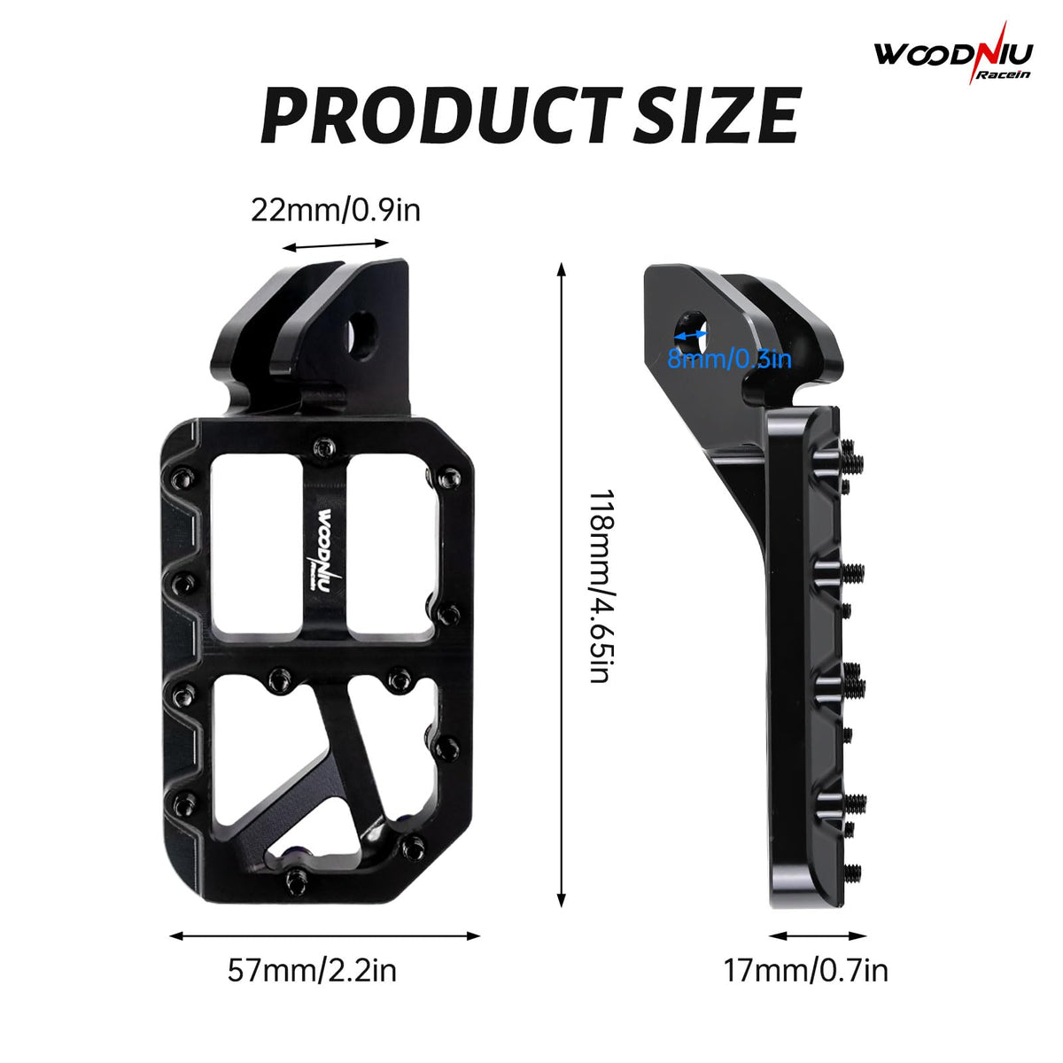 Woodniu Racein pair in minimalist packaging ready-to-install for a quick upgrade
