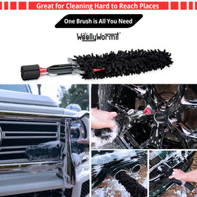 WOOLLYWORMIT brush reaching behind spoke to lift brake dust and grime