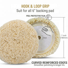 Woolous close-up of lambswool fibers highlighting cutting power and texture