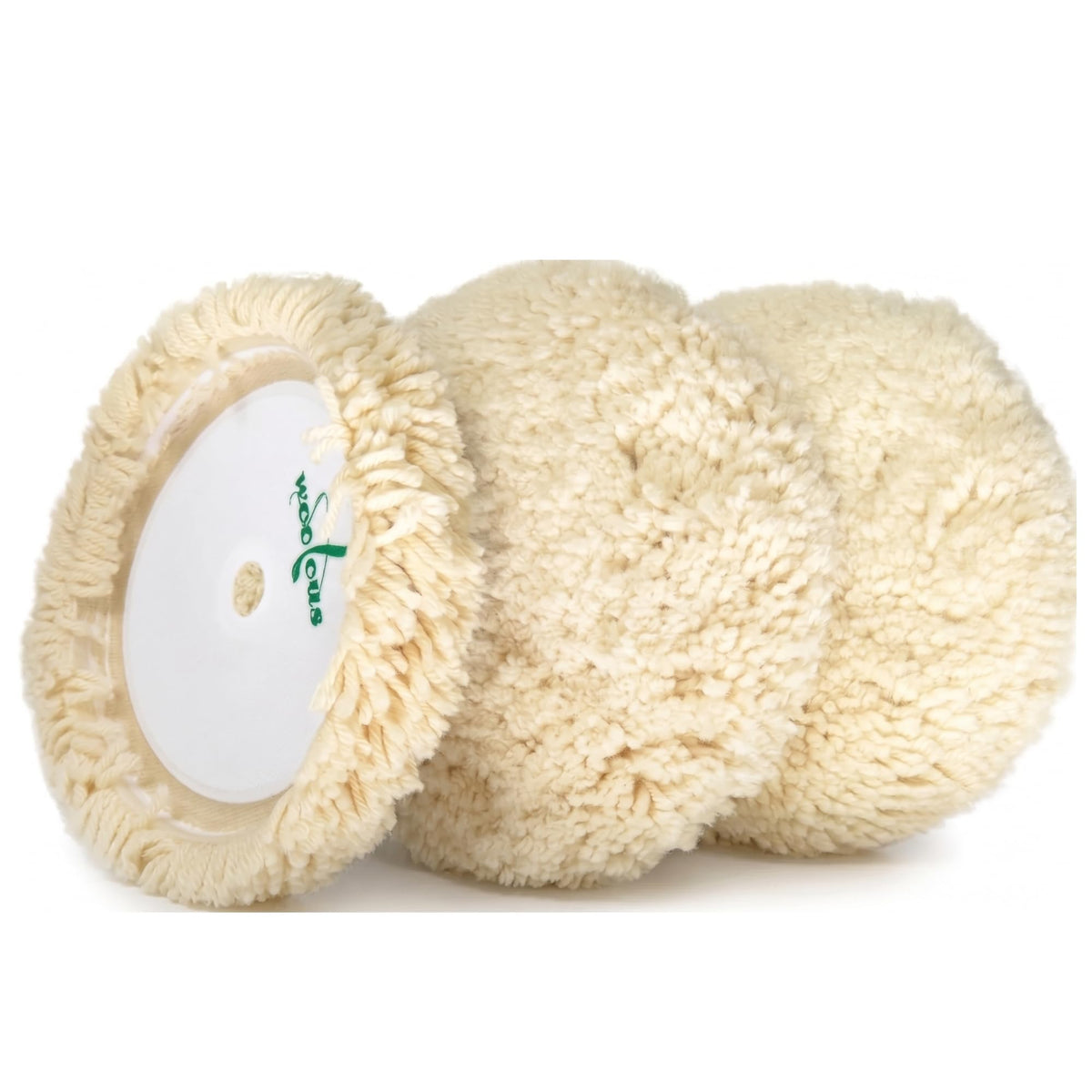 Woolous 3-pack front view showing packaging and pads for easy selection