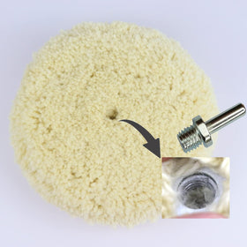 Woolous in-use on car hood showing efficient oxidation and scratch removal