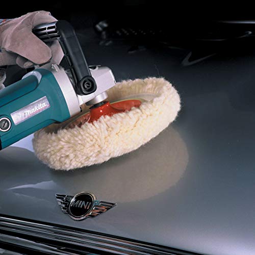 Woolous pads staged in a garage showing professional detailing readiness