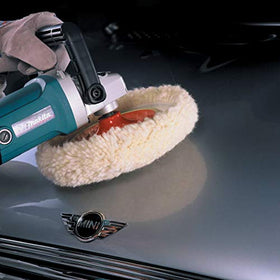 Woolous pads staged in a garage showing professional detailing readiness