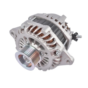 Woosphy alternator size scale comparison with ruler showing compact dimensions