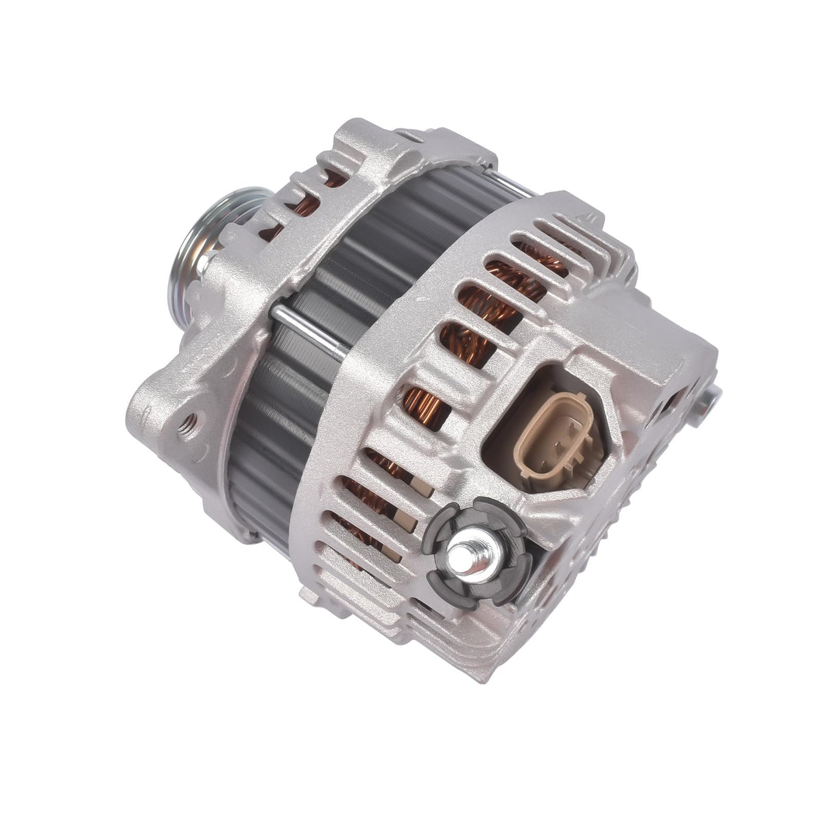 Woosphy alternator underside bracket detail showing sturdy mounting points