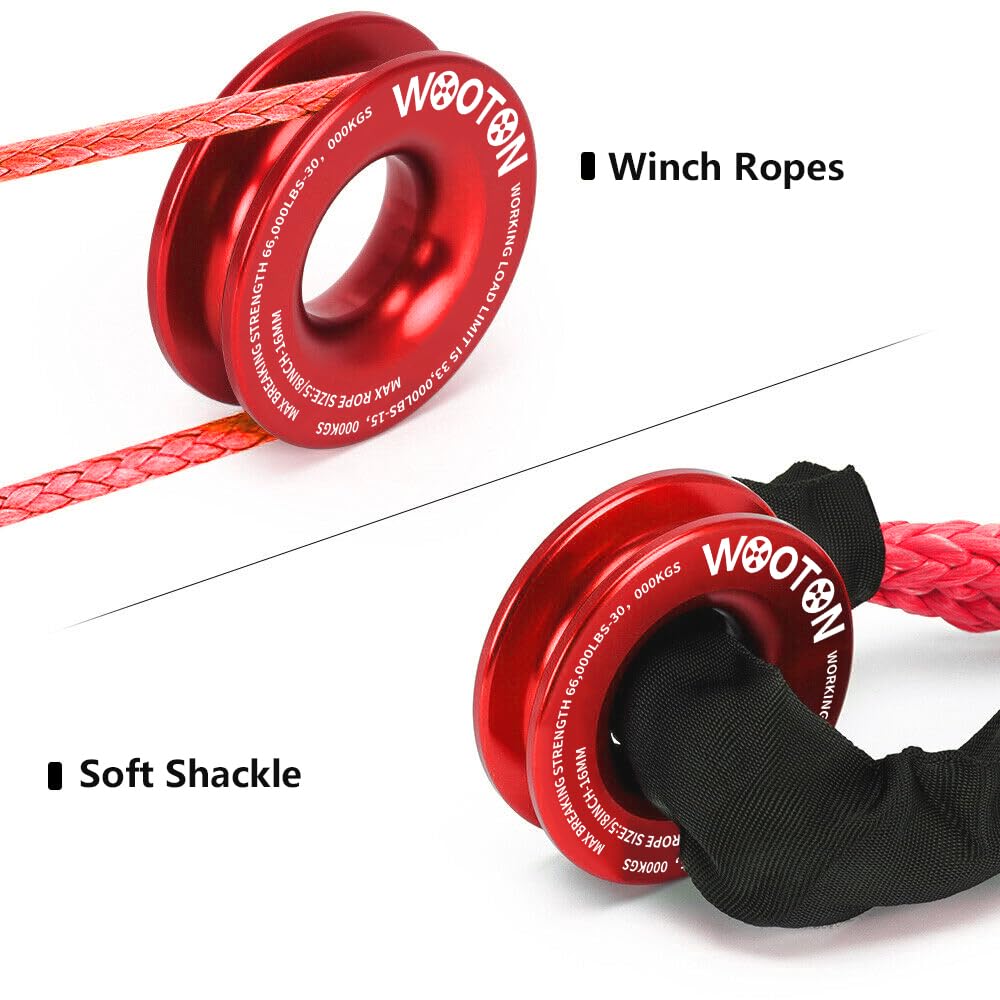 WOOTON soft shackle attached to vehicle tow point showing safe recovery use
