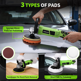 WorkBless in use on car panel delivering smooth finish and improved shine