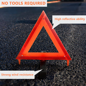 WORKKOOL triangle reflecting headlights at night, improved roadside safety benefit