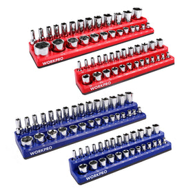 WORKPRO full kit beside ruler showing compact scale and high-capacity storage advantage
