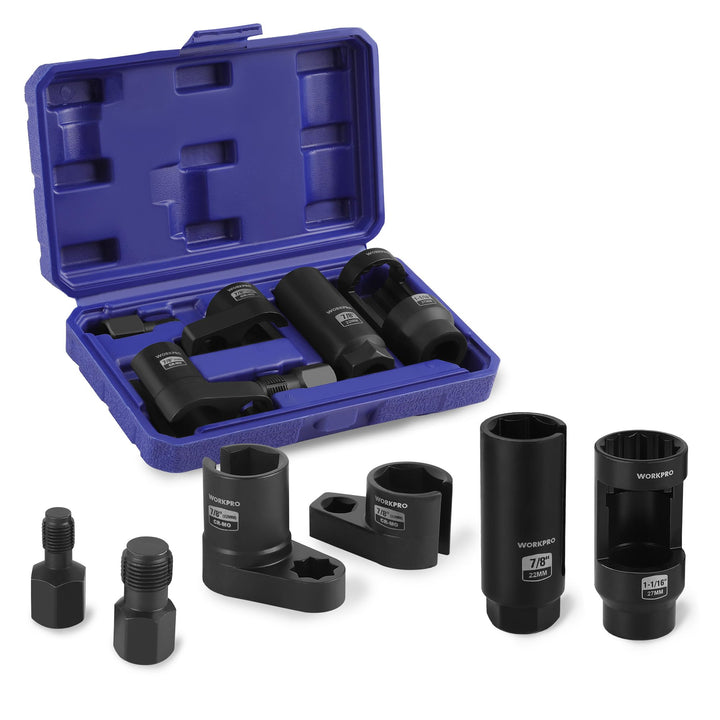 WORKPRO front packaging showing full 6PCS socket kit and benefits