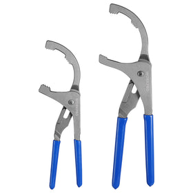 WORKPRO front view of both oil filter pliers, ready to use and durable