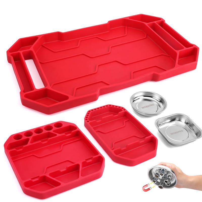 WORKPRO front packaging showing full 5-piece organizer set and benefits