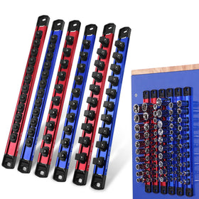 WORKPRO front view packed rails showing organized sockets and space-saving benefit