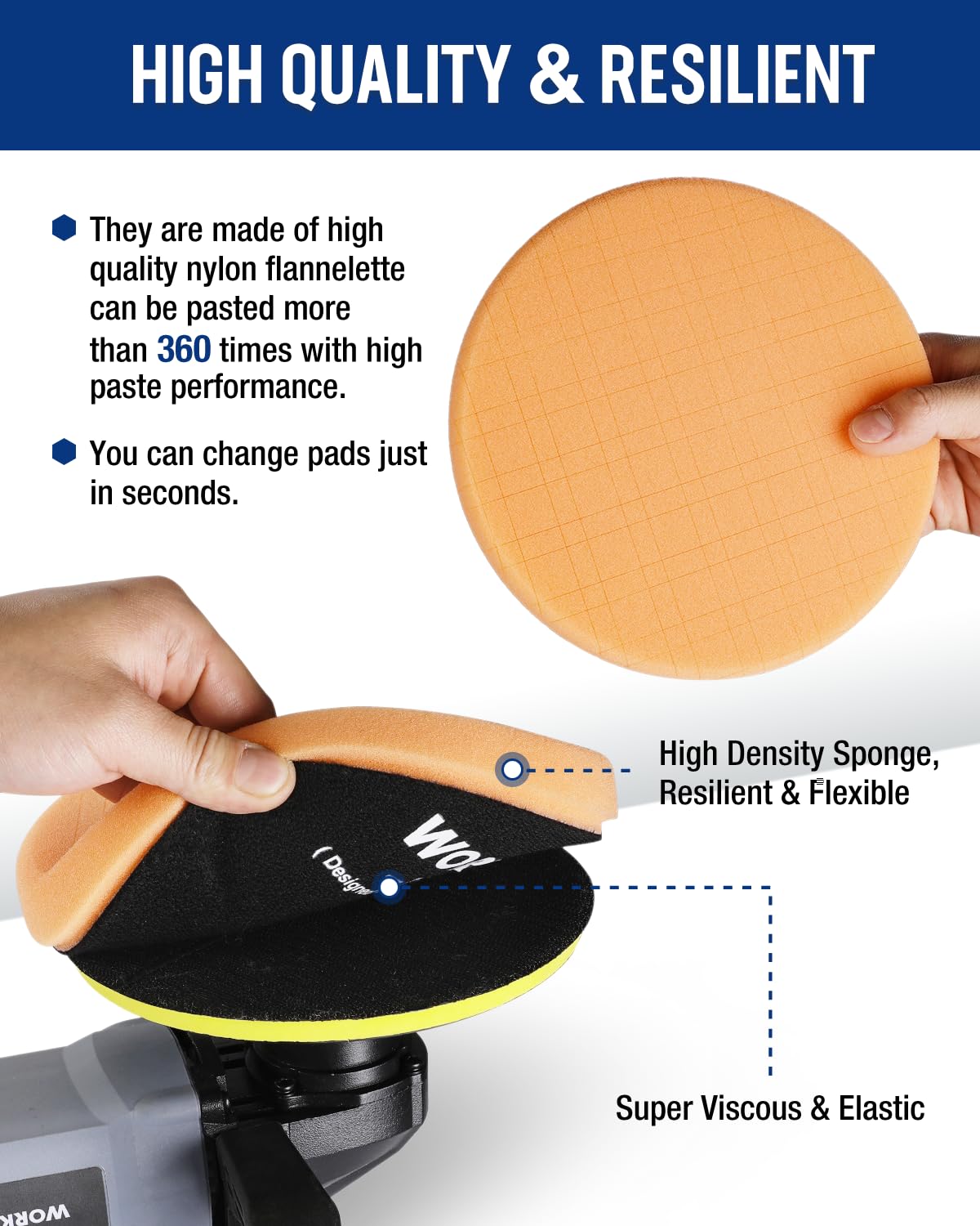 WORKPRO side profile showing grid foam that resists heat and deformation