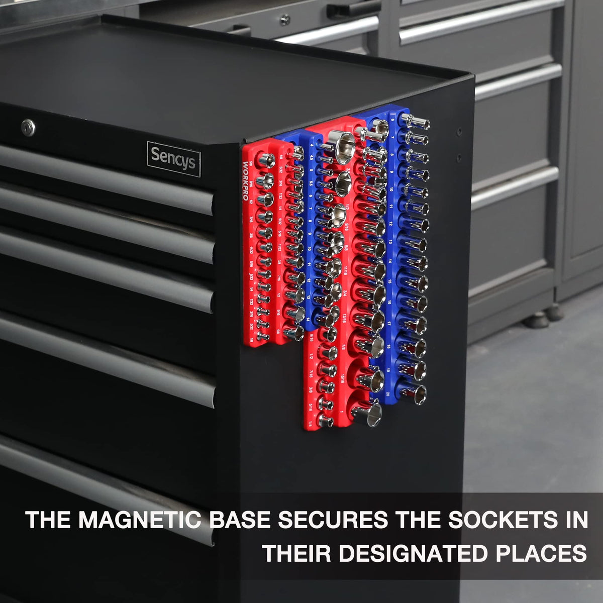 WORKPRO organizer set in a drawer showing neat storage and time-saving tool retrieval benefit