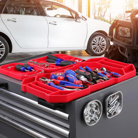 WORKPRO large silicone tray holding a hammer for secure tool storage