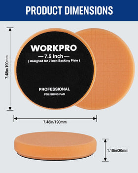 WORKPRO close-up of nylon flannelette texture for better polish adhesion