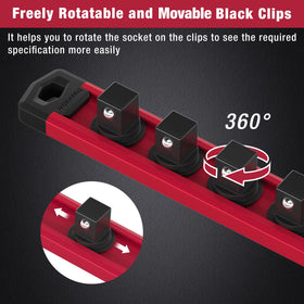 WORKPRO rails attached to toolbox side using magnets for portable storage