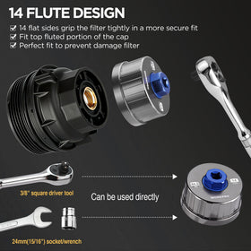 WORKPRO next to 24mm socket to illustrate dual-drive compatibility