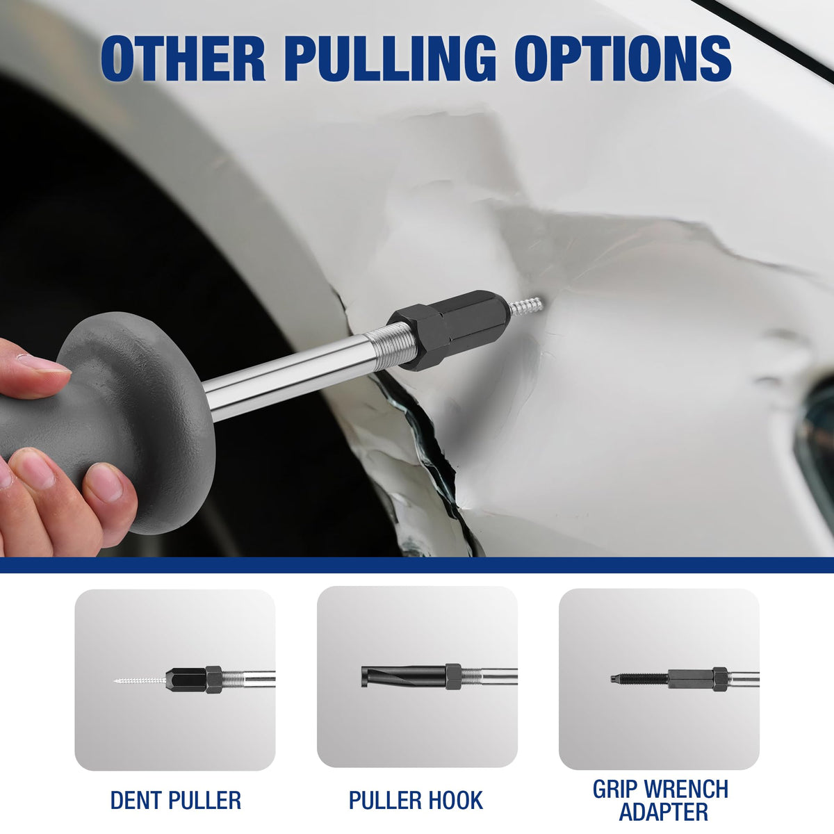WORKPRO three-jaw puller gripping hub in use to show controlled external removal