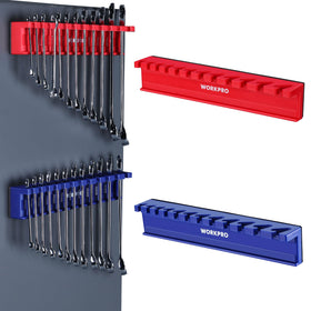 WORKPRO front view of dual wrench racks showing organized layout and quick access