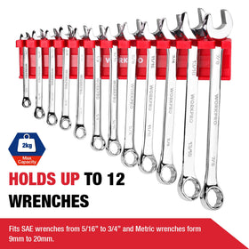 WORKPRO organizer holding wrenches in use for fast selection and workflow speed