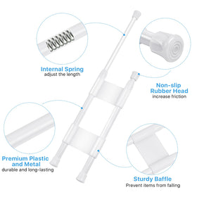 Worldity rod installed in cabinet organizing cans and preventing tipping