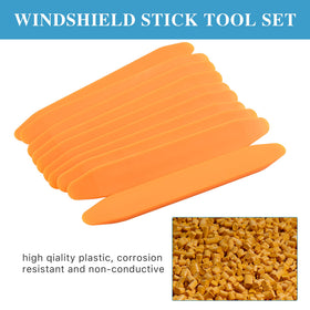 Worldity tools in use on windshield seal demonstrating safe removal benefit