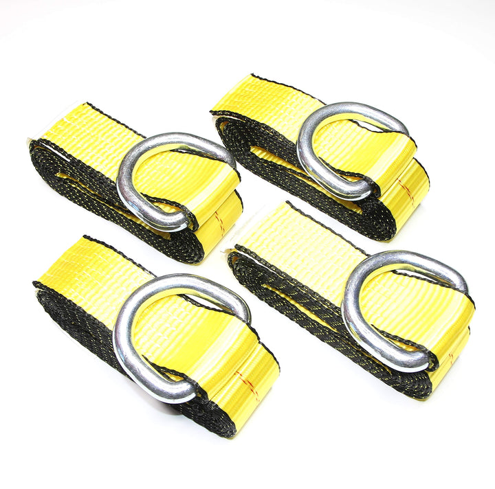 WorldPac GRIPON strap front view showing D-ring and bright yellow webbing benefit of quick-secure
