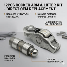 Wosteam close-up of rocker arm surface, highlights precision machining and durability