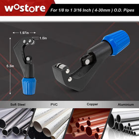 Wostore kit in use on copper tube showing efficient flare creation