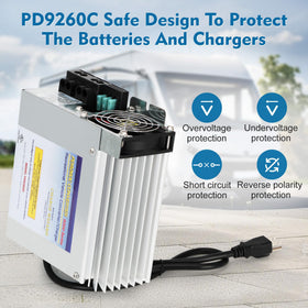 WOUDY PD9260C next to measuring tape illustrating compact size and scale