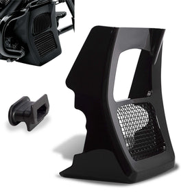 WOWTK chin spoiler front view showing sleek vivid-black finish and clean fit