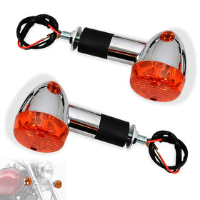 WOWTK front view of amber turn signal showing clear visibility benefit