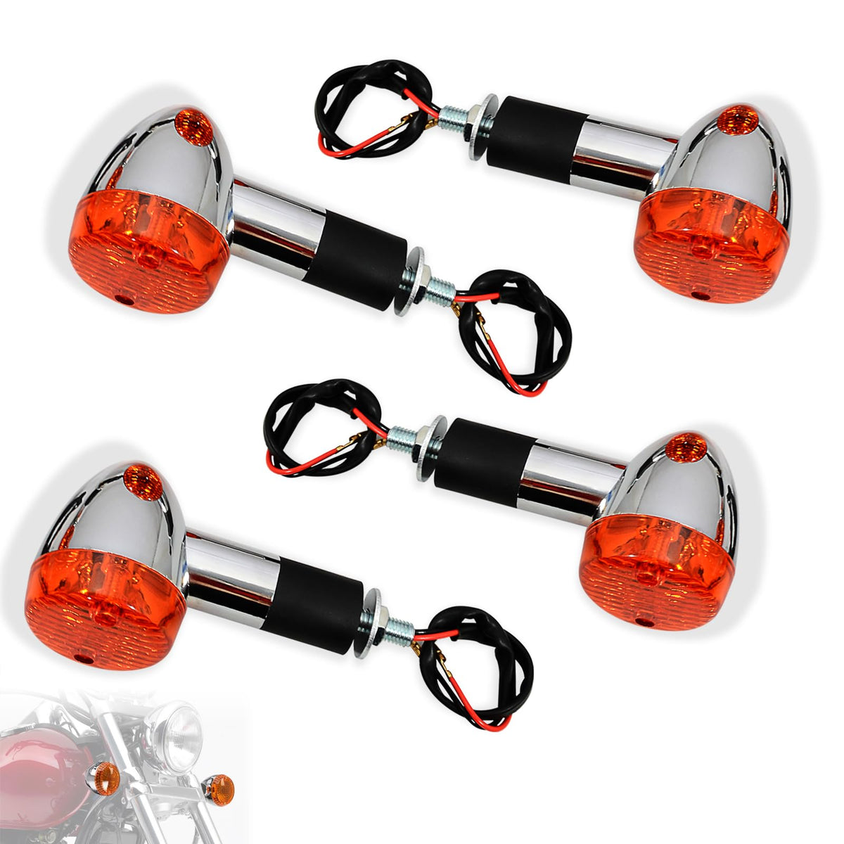 WOWTK front turn signal assembly showing clean lens and improved visibility