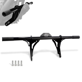 WOWTK front view of highway peg crash bar showing mounting points and protection