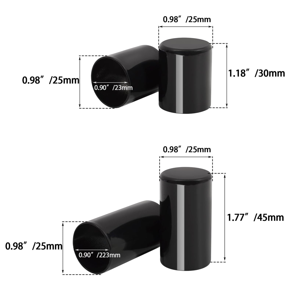 WOWTK kit laid out with packaging showing included long and short covers