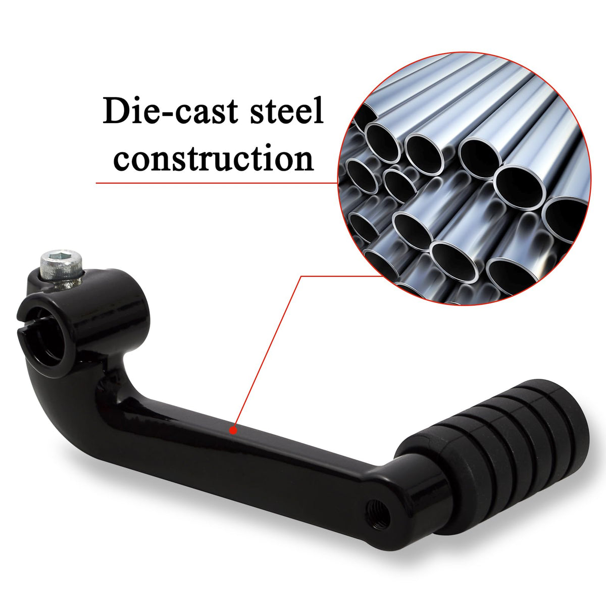 WOWTK shift assembly side angle showing durable construction and reliable shifting