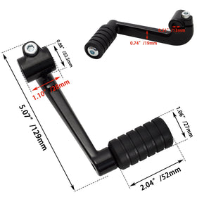 WOWTK shift lever size comparison showing scale and correct OEM alignment