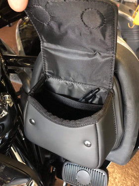 WOWTK side view showing snug fit over lower fairing offering neat storage