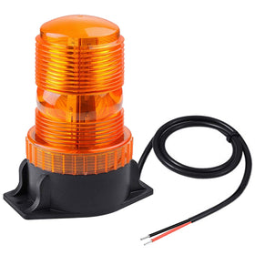 WOWTOU front view of amber beacon showing 360° visibility and compact design