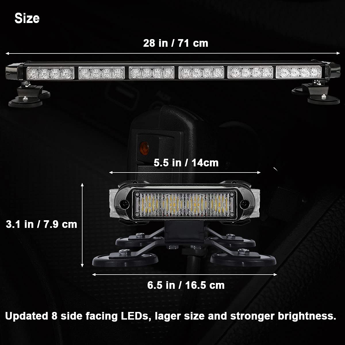 WOWTOU TIR optic lens close-up highlighting LED clarity and uniform beam distribution