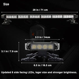 WOWTOU TIR optic lens close-up highlighting LED clarity and uniform beam distribution