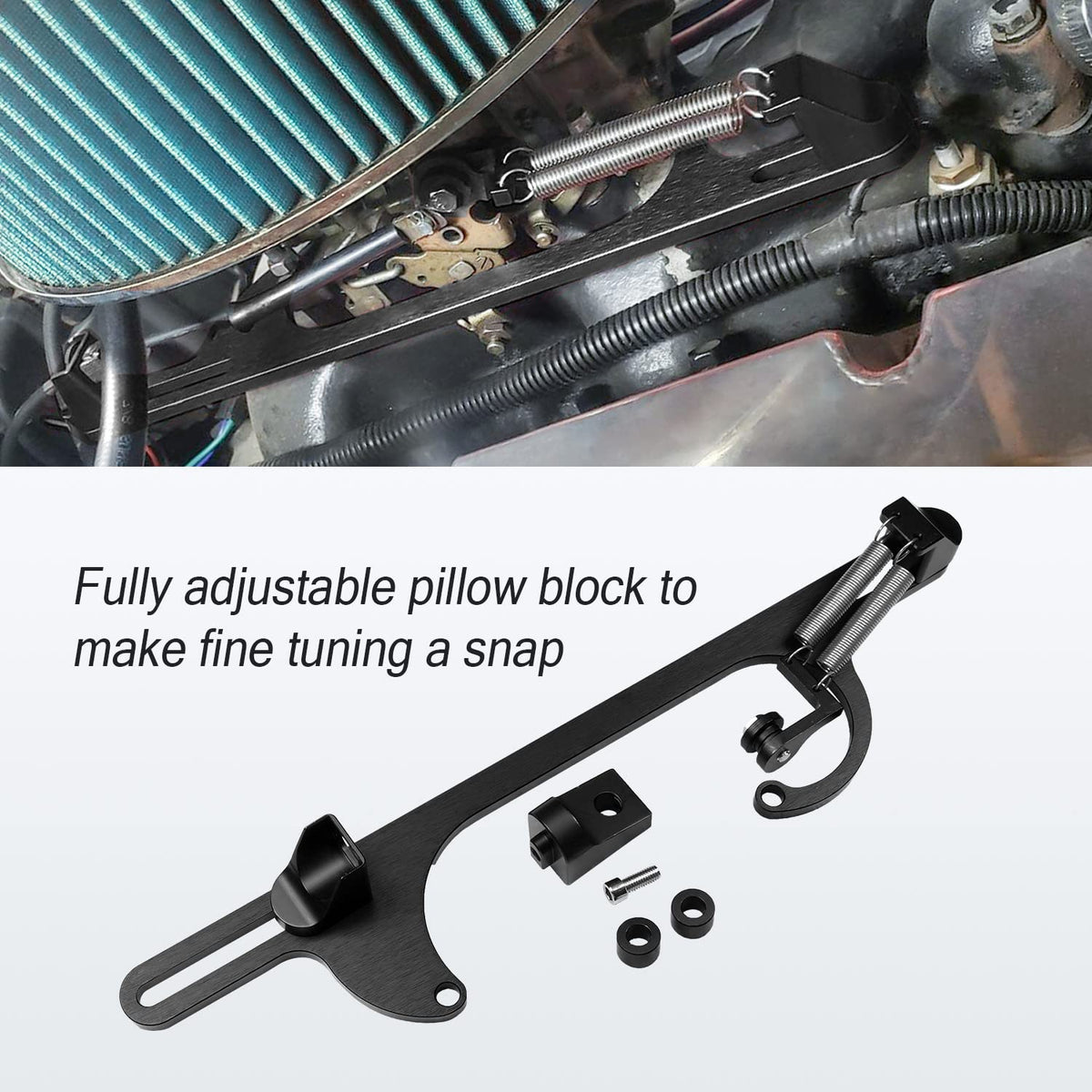 WOWYZL bracket side profile displaying compact adjustable pillow-block design