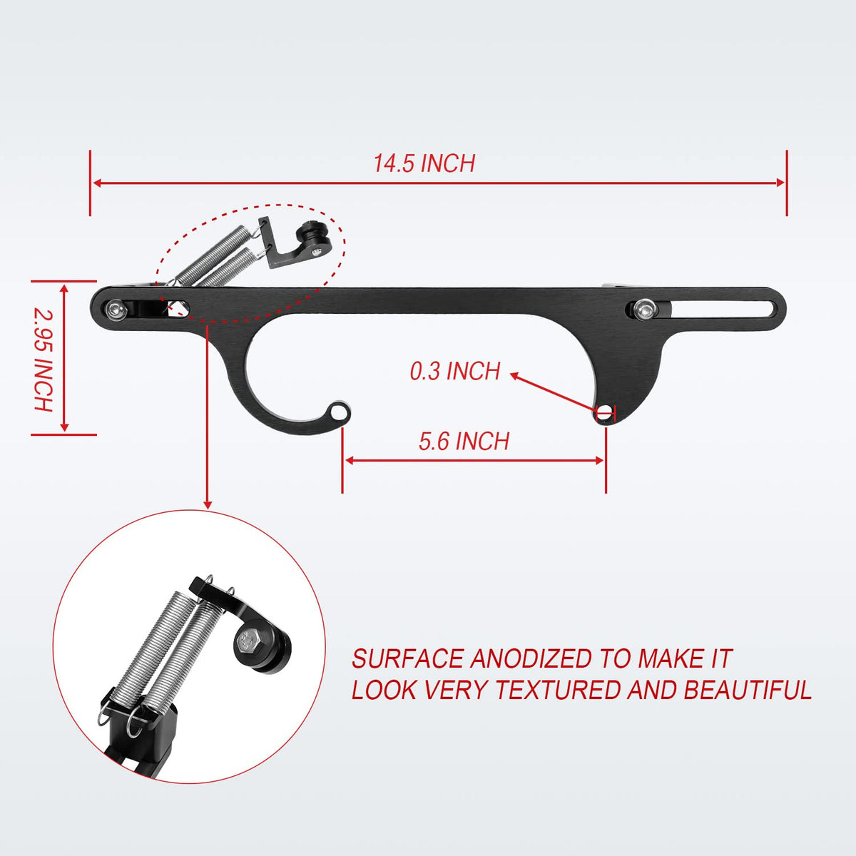 WOWYZL return springs and cable adapters included for precise throttle return