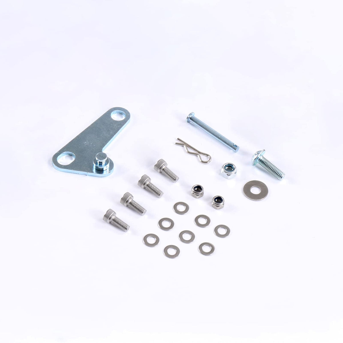 WOWYZL spring and hardware layout showing included parts for easy install