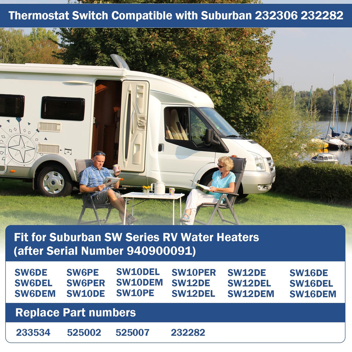 WPL installed inside an RV water heater demonstrating compatibility and restored function benefit