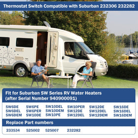 WPL installed inside an RV water heater demonstrating compatibility and restored function benefit